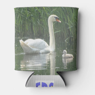 Vader Swan met Baby Koelbox Blikjeskoeler