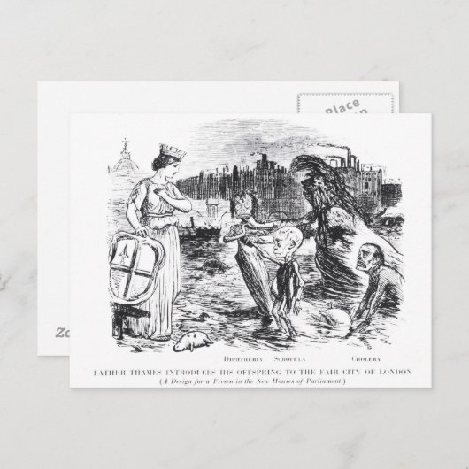 Vader Thames introduceert zijn nageslacht Briefkaart (Voorkant / Achterkant)