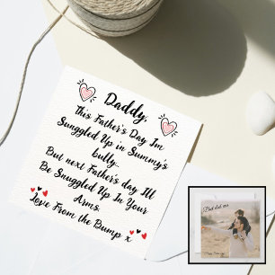 Vader-to-Be met hartelijke Vaderdag met Foto Kaart