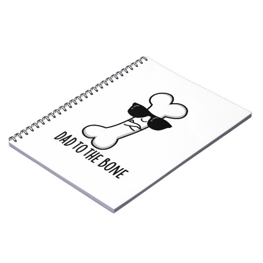 Vader tot op het bot Grappige anatomie grap  Notitieboek (Linkerzijde)