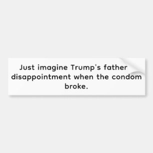 Vader Trumps Teleurstelling Hankamer Artjunkhaus Bumpersticker