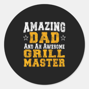 Vader Vader Barbecue Shirt BBQ Grill Master Pit Bo Ronde Sticker