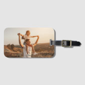 Vader vader vader volledige foto bagagelabel (Voorkant (horizontaal))