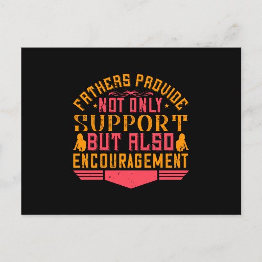 Vader - vaders stimuleren briefkaart (Voorkant)