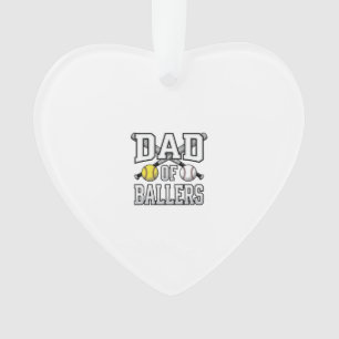 Vader Van Ballers Vintage Baseball Softbal T-shirt Ornament