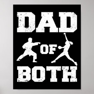 Vader van beide grappige karate softll papa poster