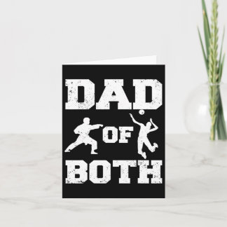 Vader van beide grappige karate volleyll vader kaart
