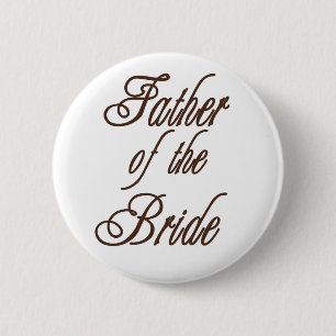 Vader van Bride Classy Browns Ronde Button 5,7 Cm