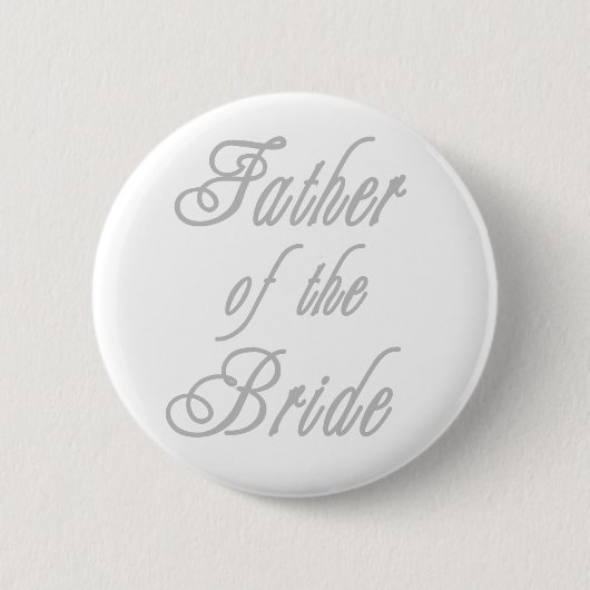 Vader van Bride Classy Grays Ronde Button 5,7 Cm (Voorkant)