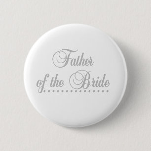 Vader van Bride Gray Elegance Ronde Button 5,7 Cm