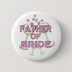 Vader van Bride ID Ronde Button 5,7 Cm