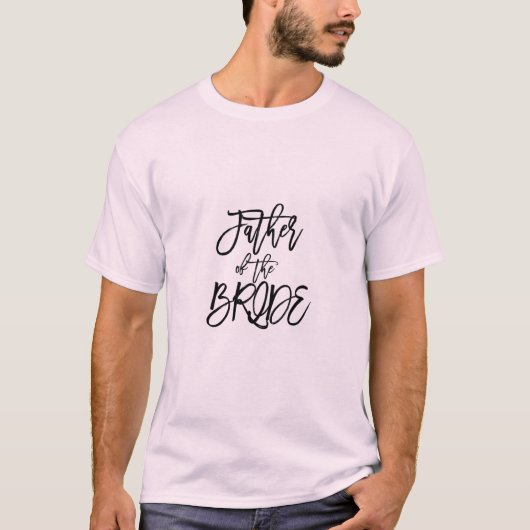 Vader van bruid bruiloft partij T-shirt (Voorkant)