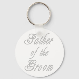 Vader van Bruidegom Elegante Grays Sleutelhanger