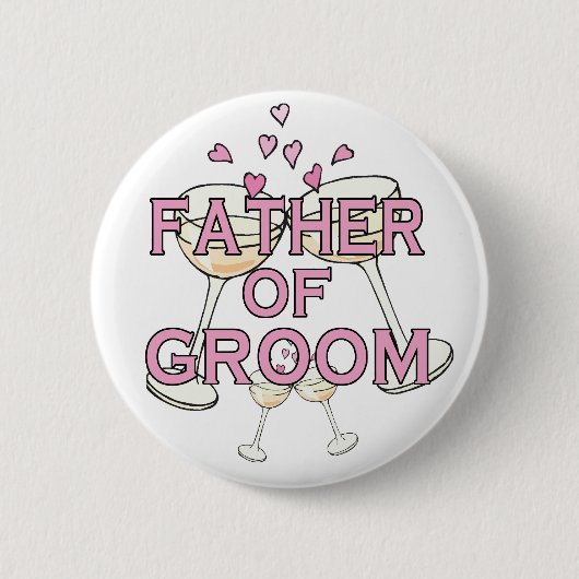 Vader van bruidegom ID Button (Voorkant)
