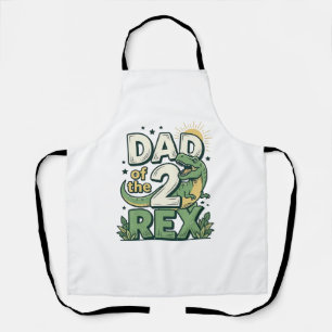 Vader van de 2 Rex Dinosaur Vader Shirt Ontwerp_1 Schort