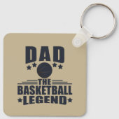 vader van de basketballegende sleutelhanger (Achterkant)
