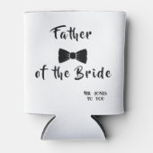 Vader van de Bride - bewerkbare tekst en afbeeldin Blikjeskoeler (Voorkant)