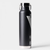 Vader van de Bride Black Wedding Waterfles (Voorkant)