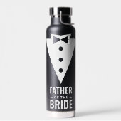 Vader van de Bride Black Wedding Waterfles (Links)