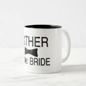 Vader van de bride Bowtie Tweekleurige Koffiemok (Voorkant rechts)