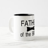Vader van de bride Bowtie Tweekleurige Koffiemok (Voorkant links)