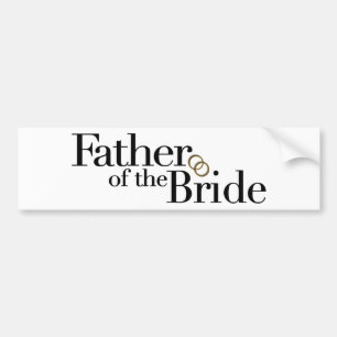 Vader van de Bride Bumpersticker