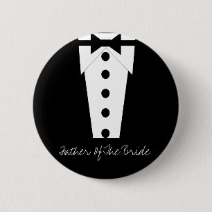 Vader van de Bride-Button Ronde Button 5,7 Cm