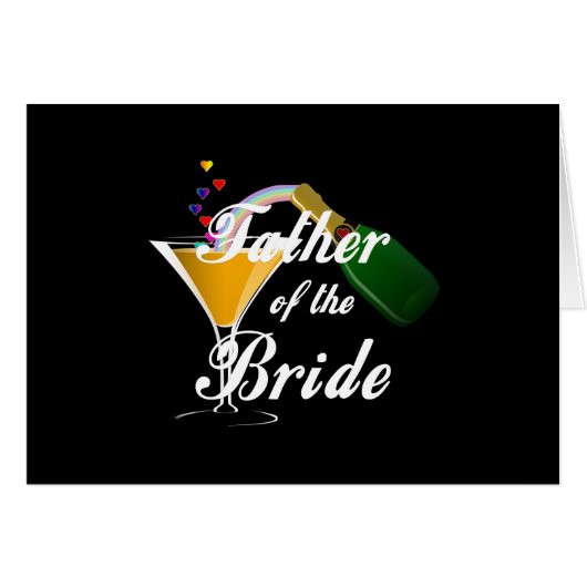 Vader van de Bride Champagne Toast (Voorkant Horizontaal)