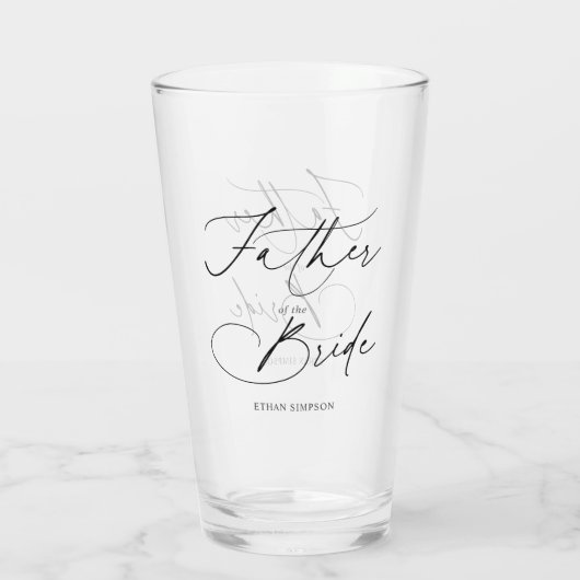 Vader van de Bride Chic Glas (Achterkant)