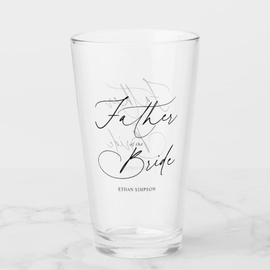 Vader van de Bride Chic Glas (Voorkant)