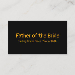 Vader van de Bride Contactkaartje