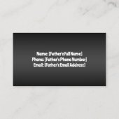 Vader van de Bride Contactkaartje (Achterkant)