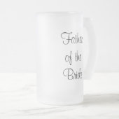 Vader van de Bride Dank u Tankard Matglas Bierpul (Voorkant rechts)