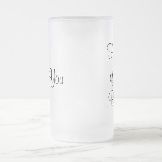 Vader van de Bride Dank u Tankard Matglas Bierpul (Center)