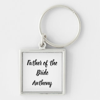 Vader van de Bride Gift Custom Name Gift Wedding Sleutelhanger
