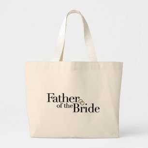 Vader van de Bride Grote Tote Bag