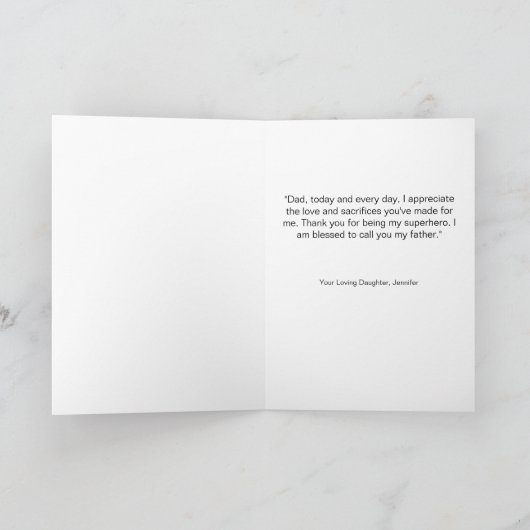 Vader van de Bride Kaart (Binnen)