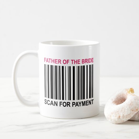 Vader van de Bride Koffiemok (Met donut)