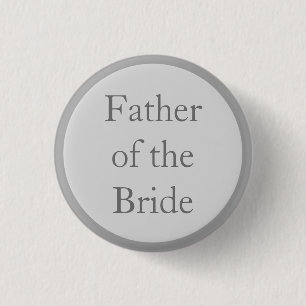 Vader van de Bride Pinback-Buttonnen Ronde Button 3,2 Cm