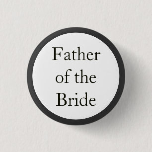 Vader van de Bride Pinback-Buttonnen Ronde Button 3,2 Cm