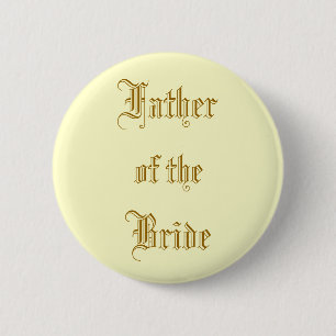 Vader van de Bride Ronde Button 5,7 Cm