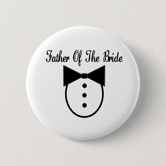 Vader van de Bride Ronde Button 5,7 Cm (Voorkant)