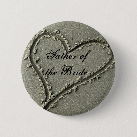 Vader van de Bride Ronde Button 5,7 Cm (Voorkant)