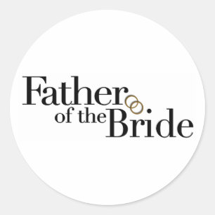 Vader van de Bride Ronde Sticker