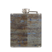 Vader van de Bride | Rustic Wedding Wood Grain Heupfles (Achterkant)