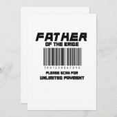 Vader van de Bride Scannen op betaling (Voorkant / Achterkant)