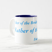 Vader van de Bride Tweekleurige Koffiemok (Voorkant links)