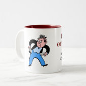 Vader van de Bride Tweekleurige Koffiemok (Voorkant links)