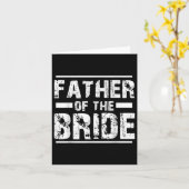Vader van de Bride Wedding Bridal Party Kaart (Gele Bloem)