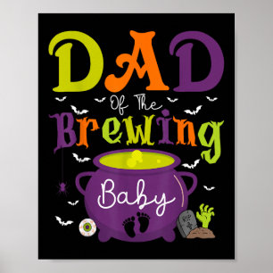 Vader van de Brouwende Baby Heks Baby Shower Geest Poster